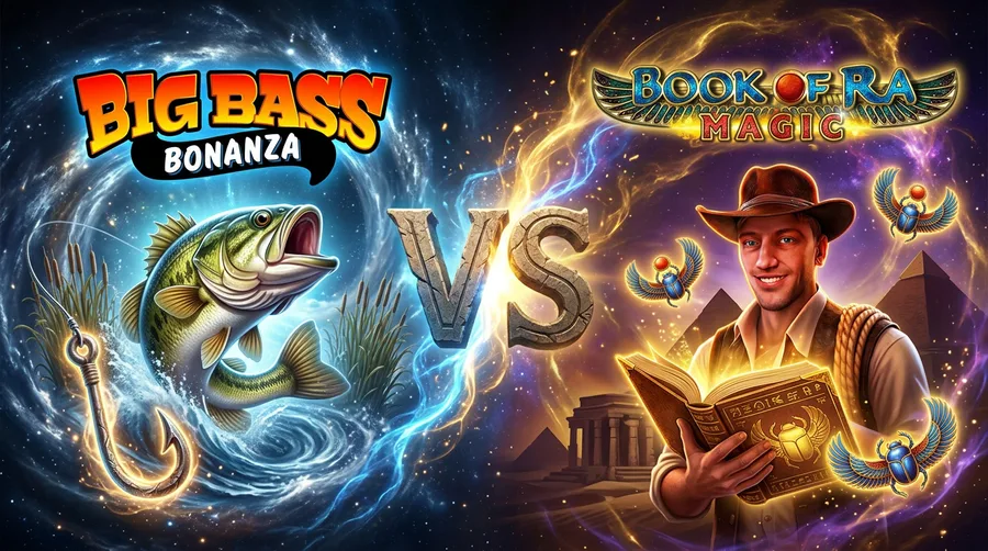 big-bass-bonanza vs book-of-ra-magic Comparison Banner