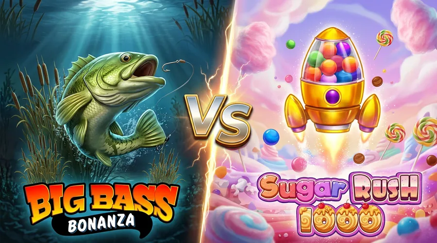 big-bass-bonanza vs sugar-rush-1000 Comparison Banner