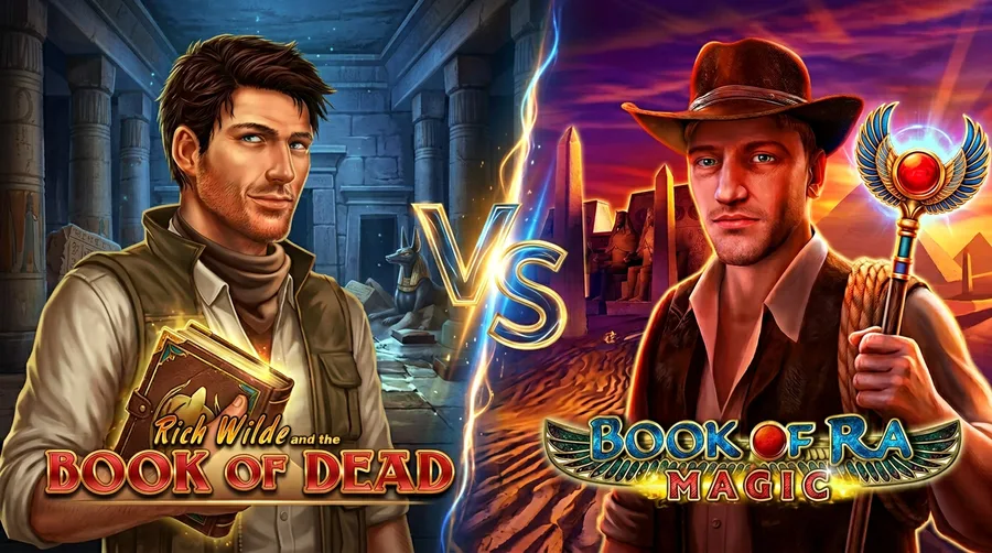 book-of-dead vs book-of-ra-magic Comparison Banner