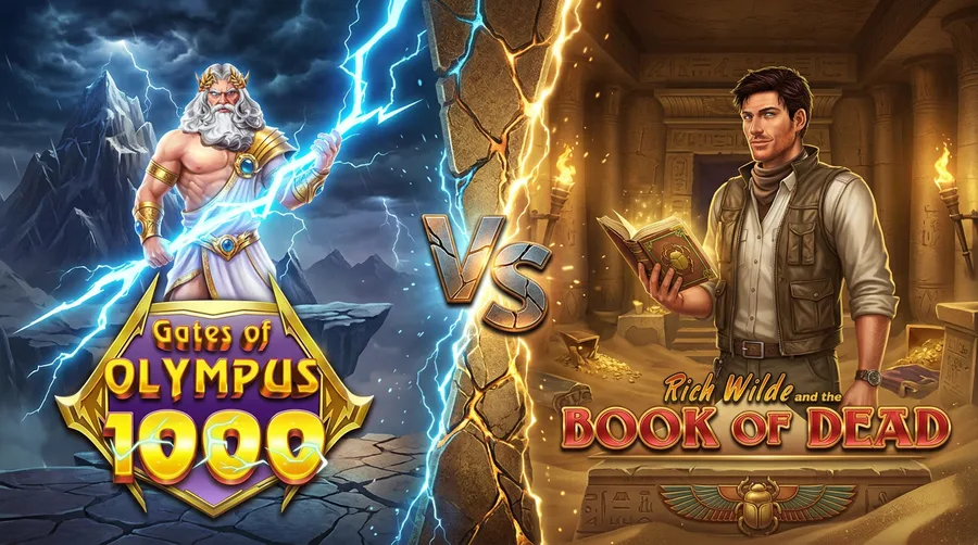 gates-of-olympus-1000 vs book-of-dead Comparison Banner