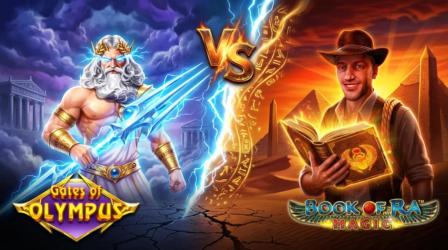 gates-of-olympus vs book-of-ra-magic Comparison Banner
