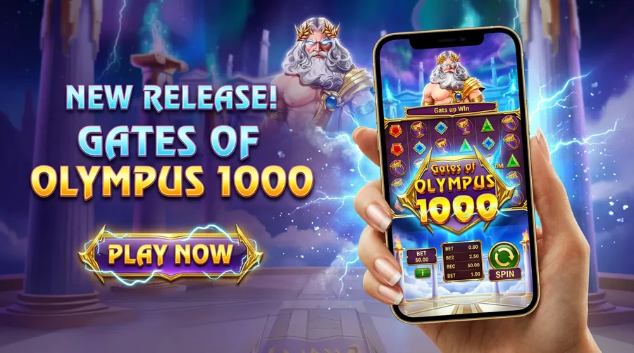 Gates of Olympus 1000 Mobile Gaming Banner